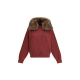 Prada Bordeaux Cotton Sweatshirt - Oversized Luxury
