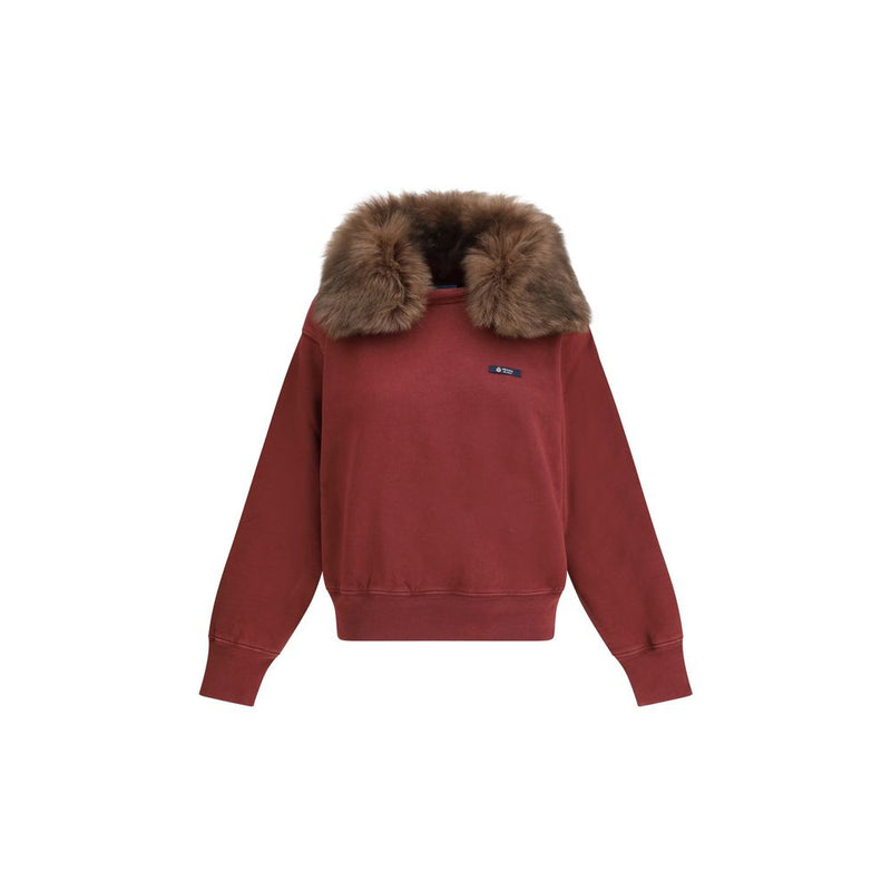 Prada Bordeaux Cotton Sweatshirt - Oversized Luxury