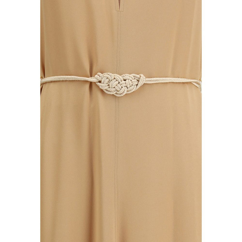 Forte_Forte Orange Viscose Long Kaftan Dress for Women