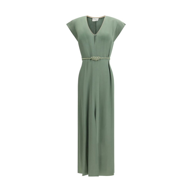 Forte_Forte Bicolor Viscose Casual Dress - Summer Elegance