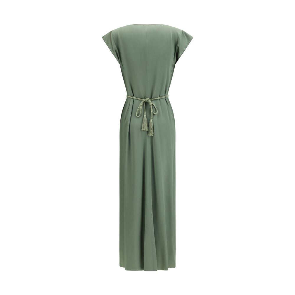 Forte_Forte Bicolor Viscose Casual Dress for Effortless Summer Style