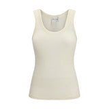 Forte_Forte Beige Fleece Wool Top for Women - Elegant Comfort
