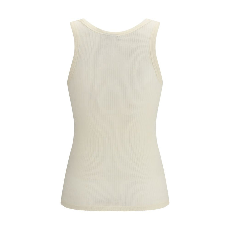 Forte_Forte Beige Fleece Wool Top for Women - Elegant & Comfortable