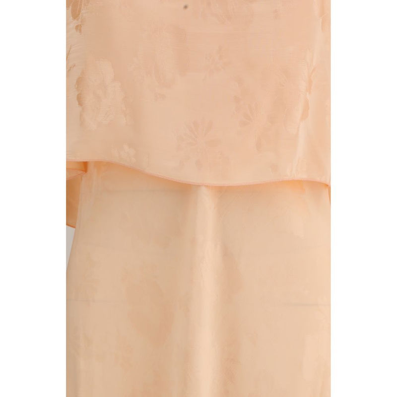 Forte_Forte Orange Viscose Bouquet Jacquard Long Dress