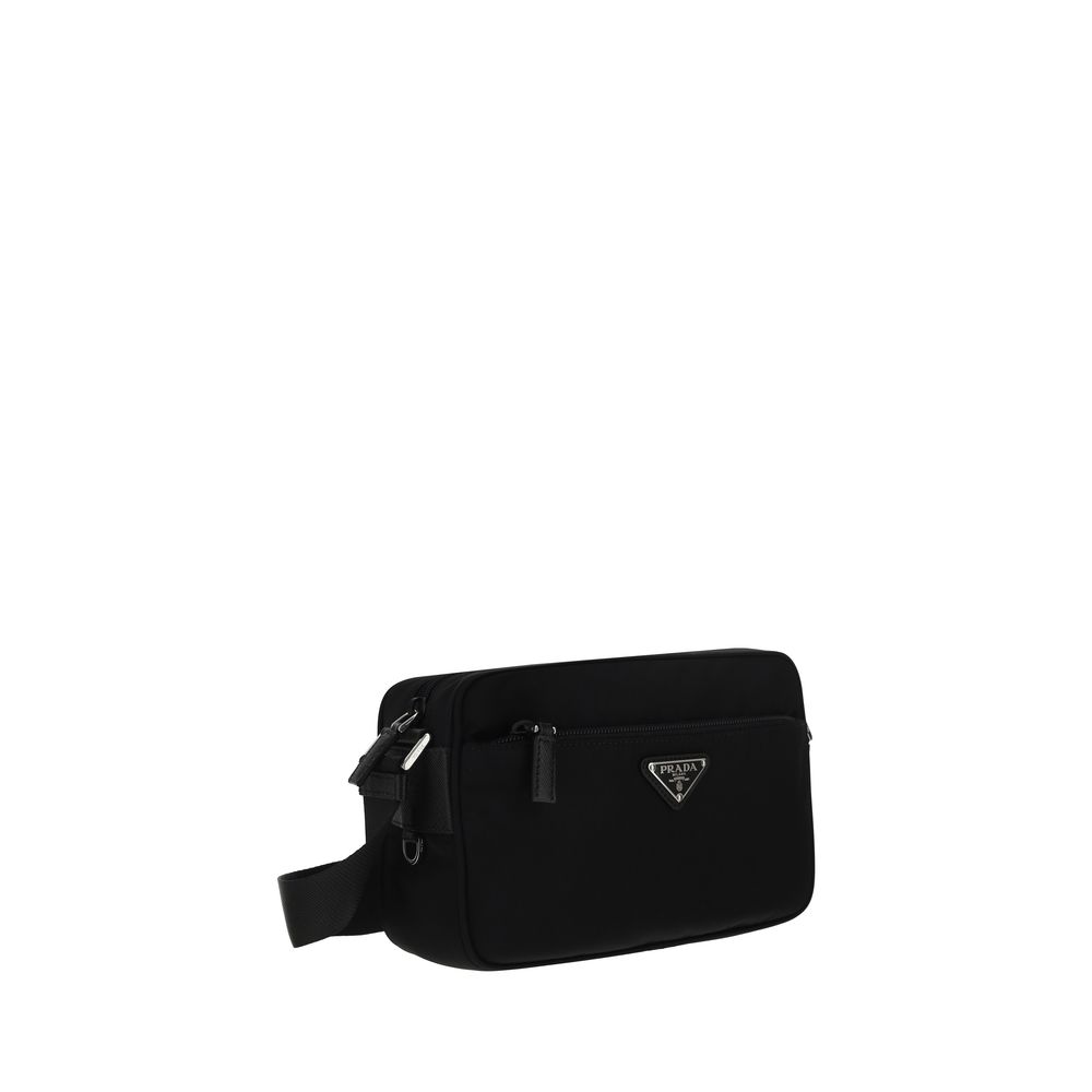 Sac bandoulière Prada en nylon noir
