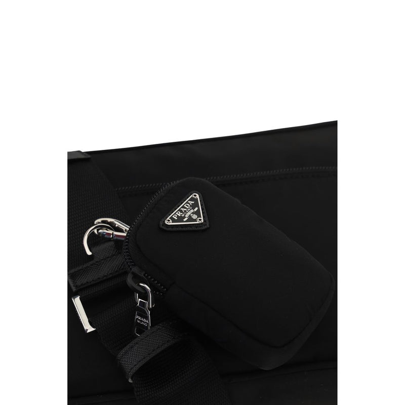 Sac bandoulière Prada en nylon noir