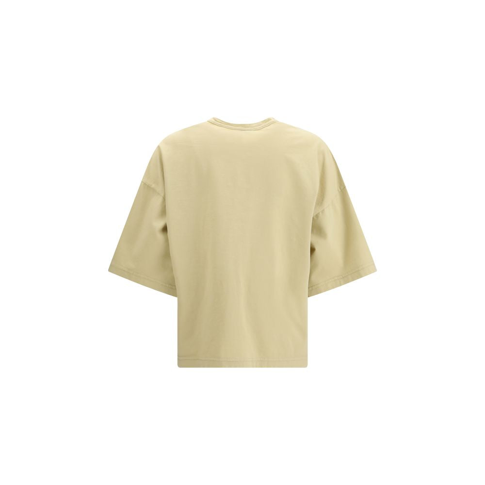 Forte_Forte Beige Oversized Cotton T-Shirt - Relaxed Fit