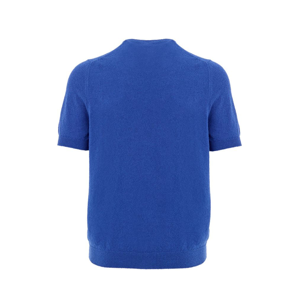 Gran Sasso Blue Cotton T-Shirt - Comfortable & Stylish
