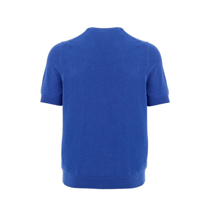 Gran Sasso Blue Cotton T-Shirt for Men - Regular Fit