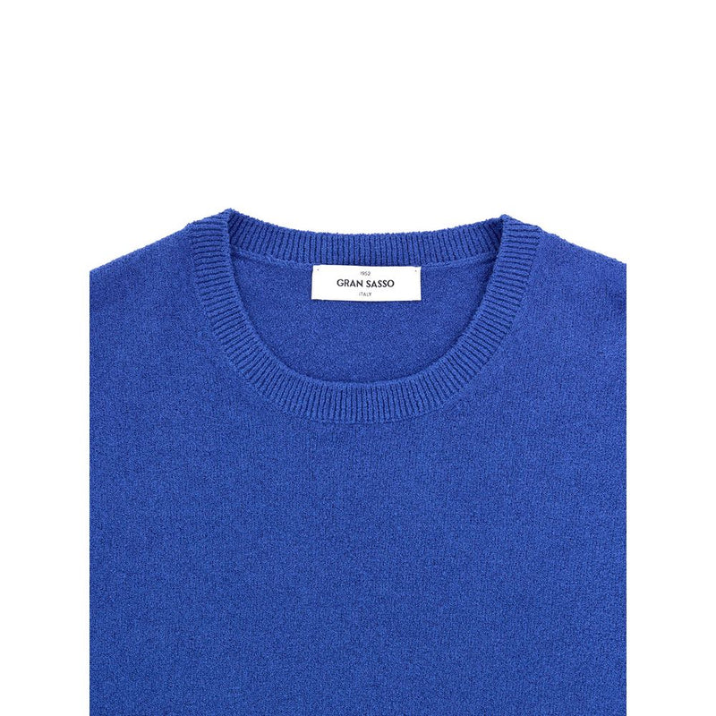 Gran Sasso Blue Cotton T-Shirt for Men - Regular Fit