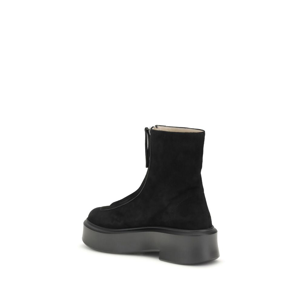 The Row Black Rubber Ankle Boots for Women - Stylish & Functional