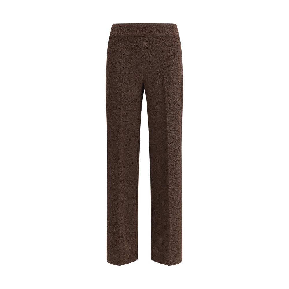Avenue Montaigne Brown Polyester Casual Pants for Women
