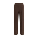 Avenue Montaigne Brown Polyester Casual Pants for Women