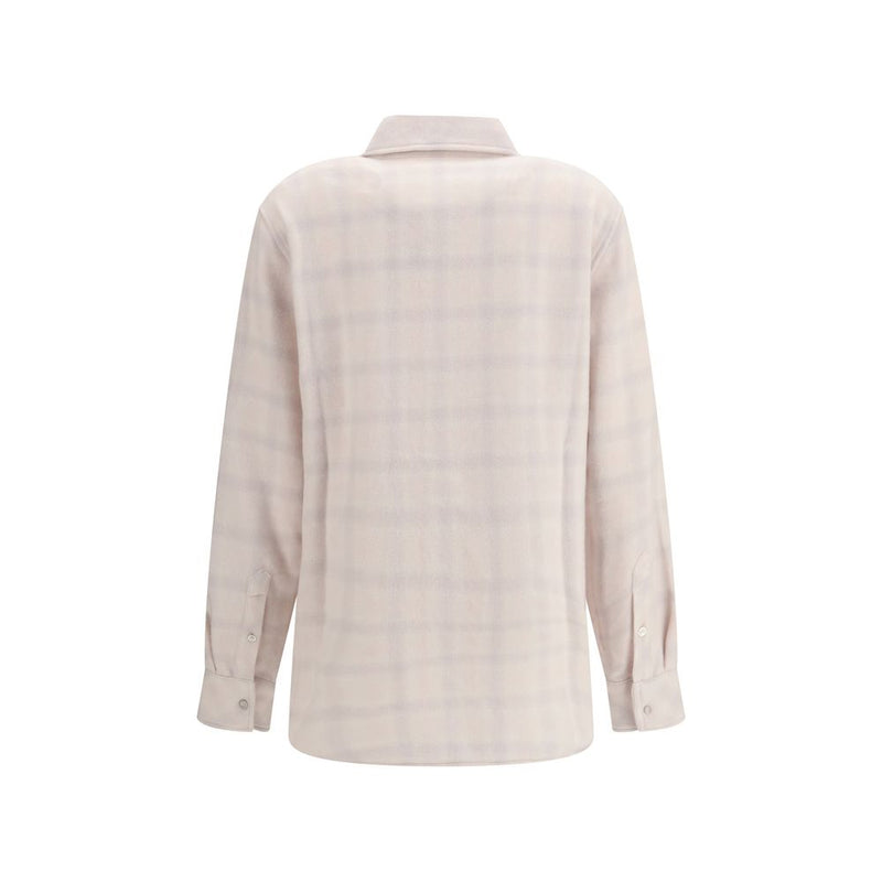 Chemise en cachemire blanc à motif cachemire véritable de Dieu