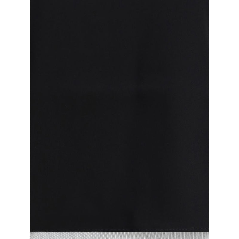 SA SU PHI Black Silk Top - Elegant Sleeveless Design for Women