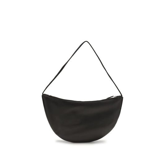 The Row Black Calf Leather Bos Taurus Shoulder Bag