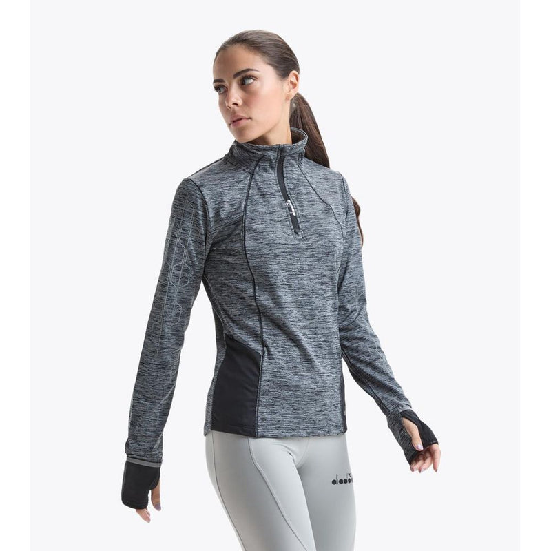 Diadora Black Polyester Sweatshirt for Women