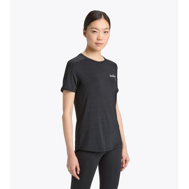 T-shirt Diadora en Polyester Noir pour Femmes