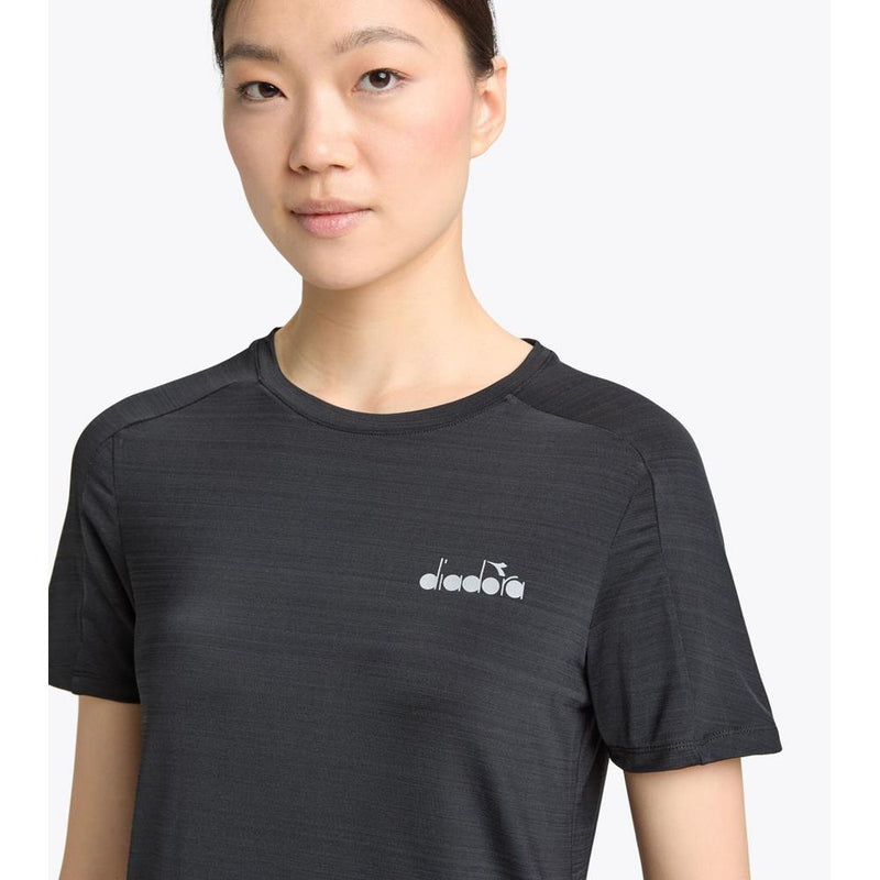 T-shirt Diadora en Polyester Noir pour Femmes