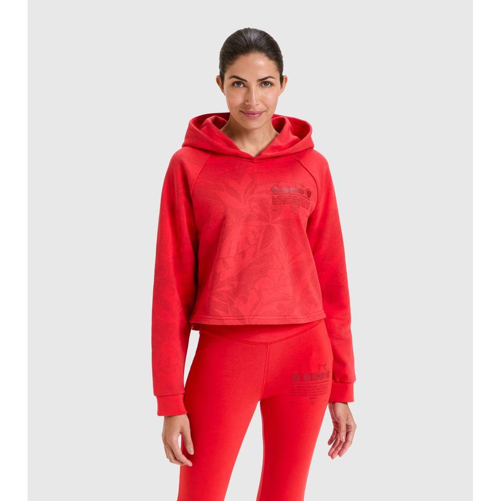 Diadora Red Cotton Sweatshirt - Women's XS