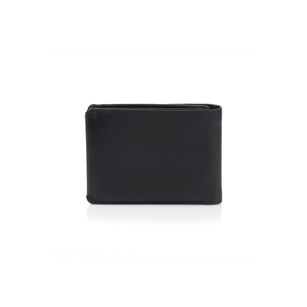 La Martina Black Cowhide Wallet - Luxury Accessory for Men