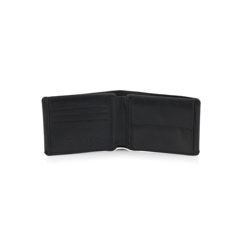 La Martina Black Cowhide Wallet - Compact Luxury for Men
