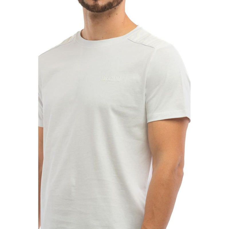 T-shirt en coton blanc Moschino pour homme