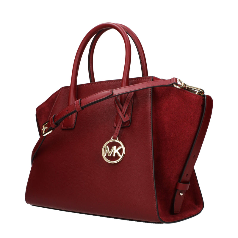 Michael Kors Red Leather Handbag - Stylish & Versatile