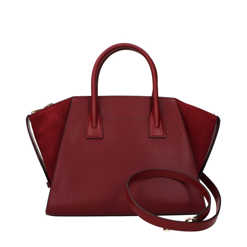 Michael Kors Red Leather Handbag - Stylish & Versatile