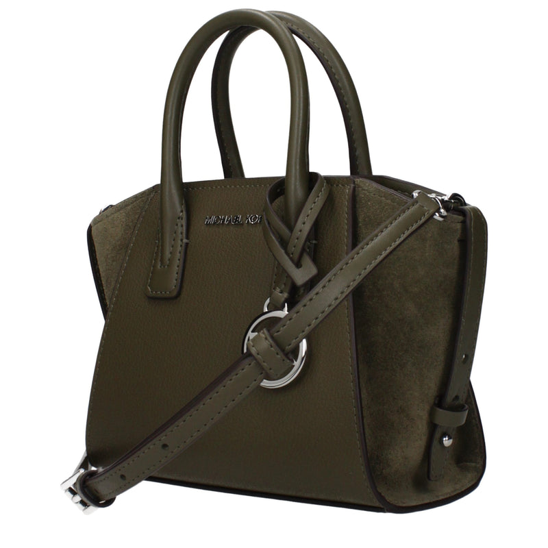 Michael Kors Green Leather Handbag - Chic & Functional