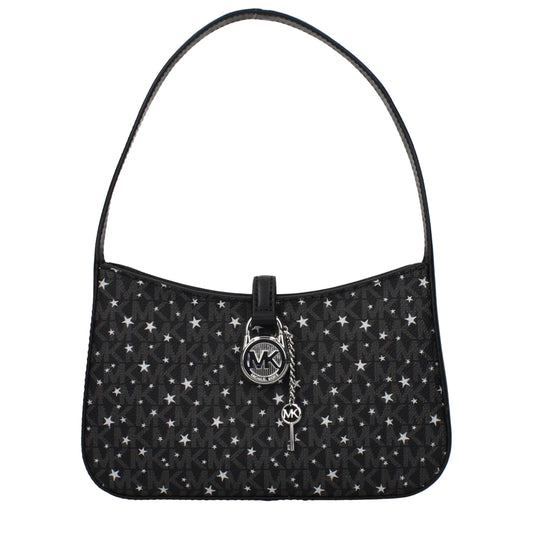 Michael Kors Black Fabric Handbag - Chic and Functional Accessory