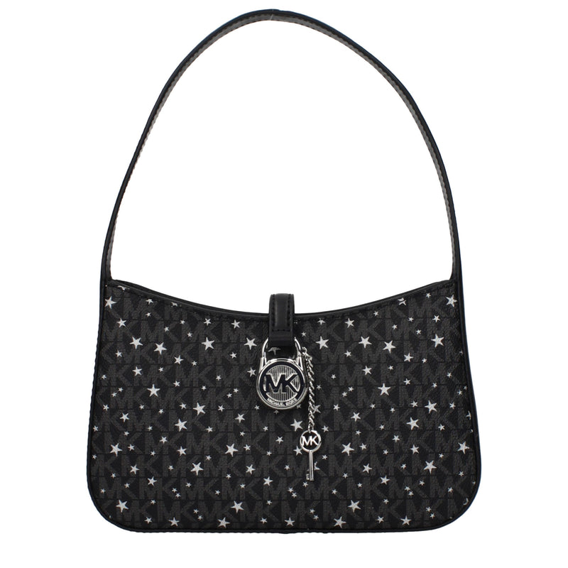 Michael Kors Black Fabric Handbag - Chic and Functional Accessory