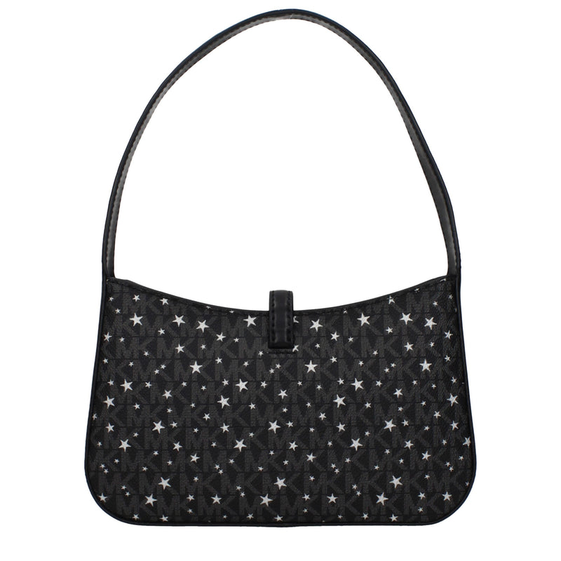 Michael Kors Black Fabric Handbag - Chic and Functional Accessory