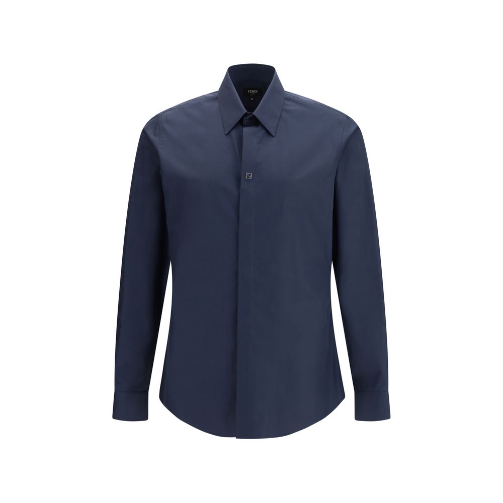 Chemise Fendi bleue en coton