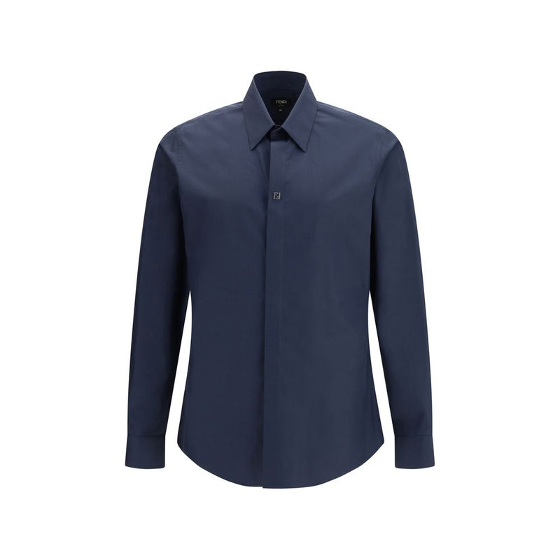 Chemise Fendi bleue en coton