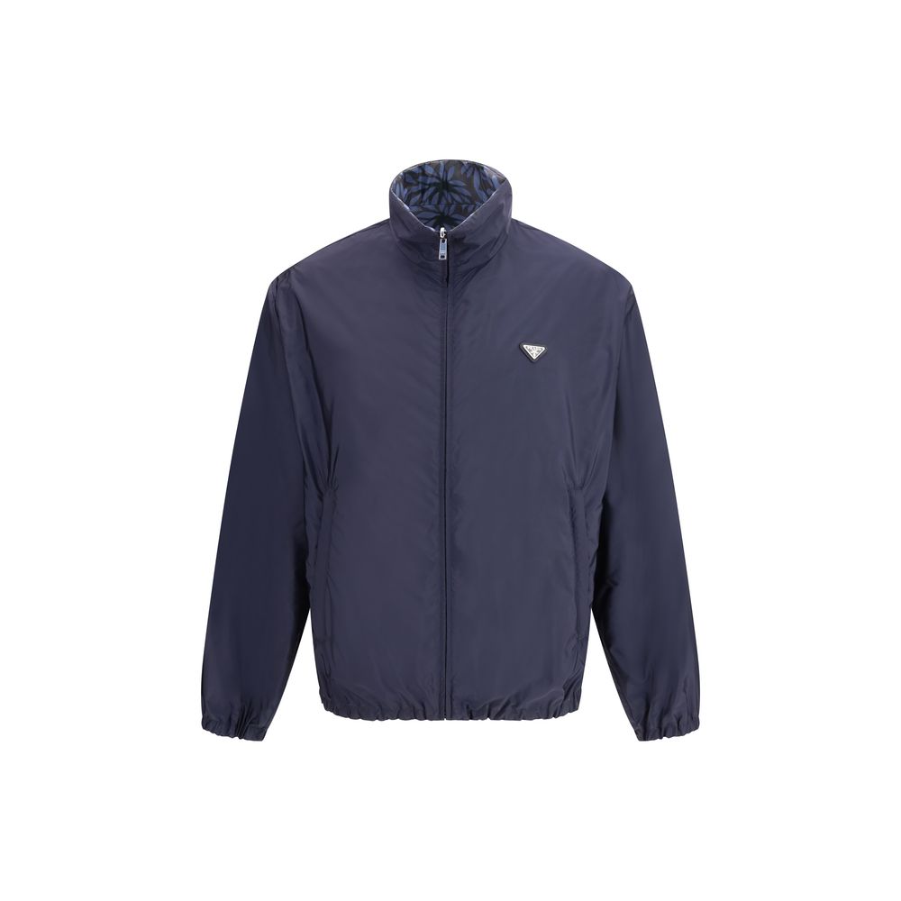 Veste Prada bleue en polyamide recyclé