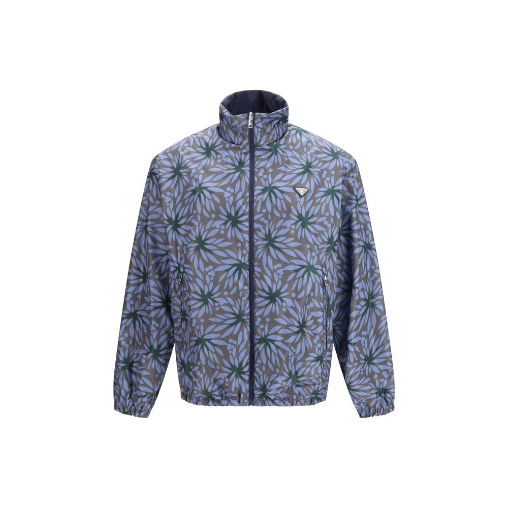 Veste Prada bleue en polyamide recyclé