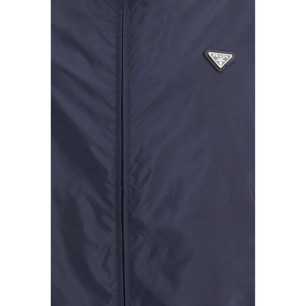 Veste Prada bleue en polyamide recyclé