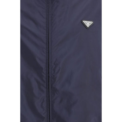 Veste Prada bleue en polyamide recyclé