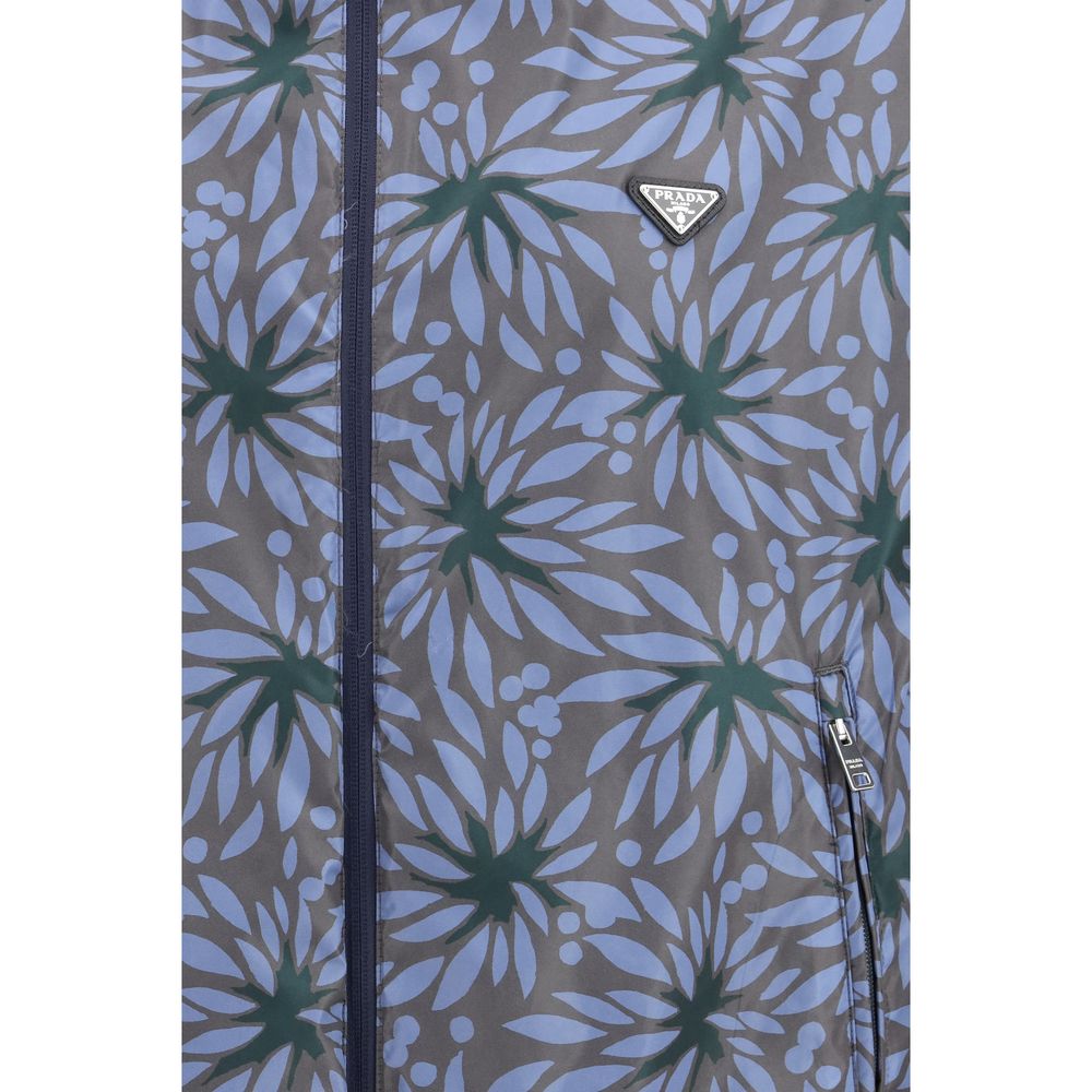Veste Prada bleue en polyamide recyclé