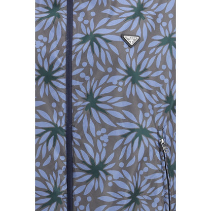 Veste Prada bleue en polyamide recyclé
