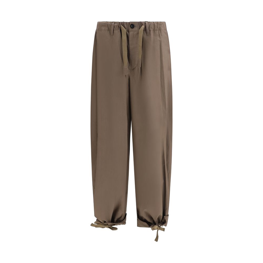 Sacai Brown Cotton Casual Pants for Men