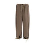 Sacai Brown Cotton Casual Pants for Men