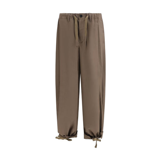 Sacai Bruine Katoenen Casual Broek