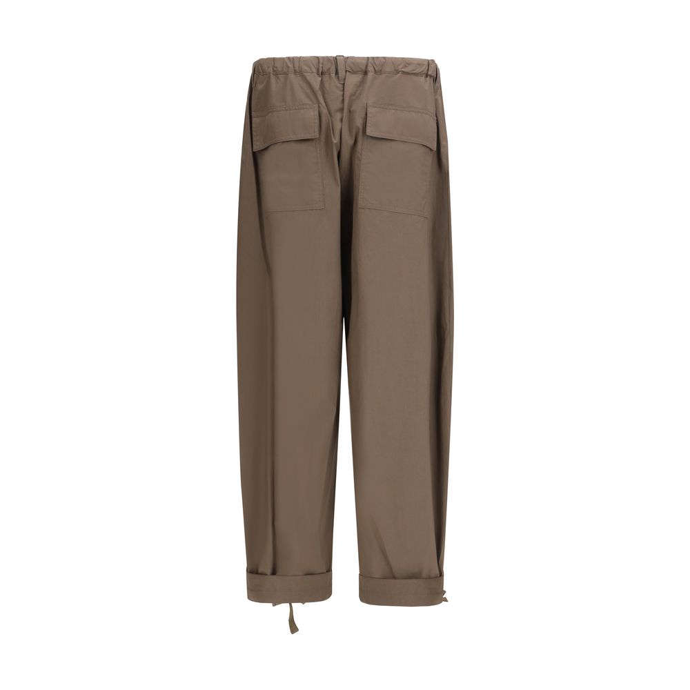 Sacai Brown Cotton Casual Pants for Men