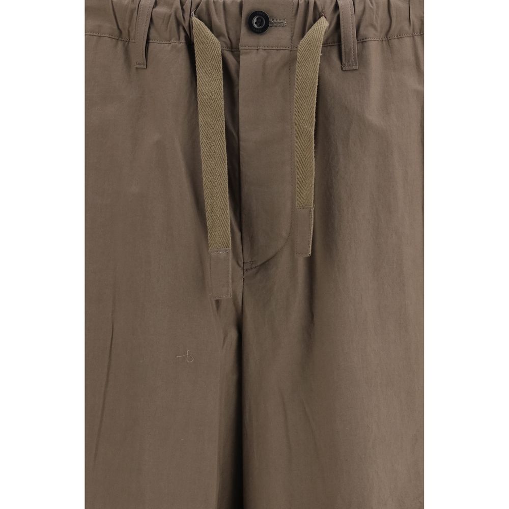 Sacai Brown Cotton Casual Pants for Men