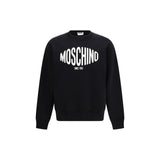 Moschino Black Cotton Sweatshirt - Modern Graphic Style