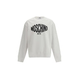 Moschino White Cotton Sweatshirt - Contemporary Style