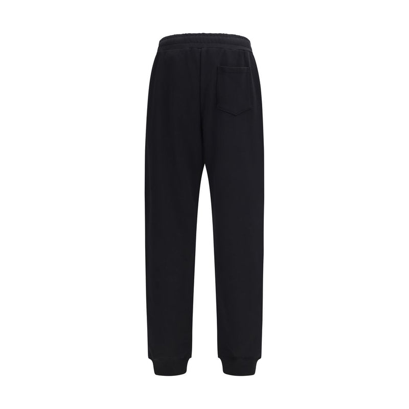 Moschino Black Cotton Casual Pants for Men