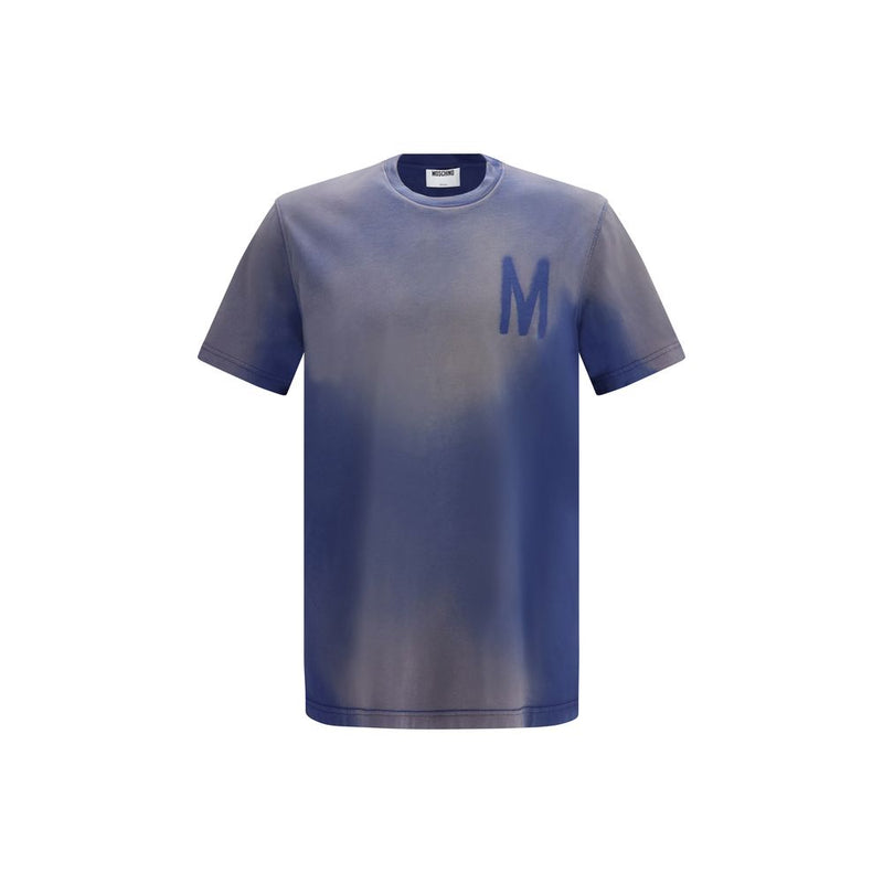 Moschino blauw katoenen T-shirt